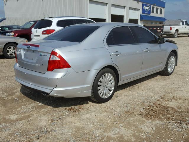 3FADP0L33BR129930 - 2011 FORD FUSION HYB SILVER photo 4