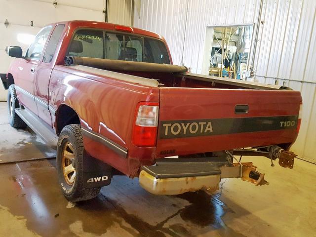 JT4UN22D9V0036825 - 1997 TOYOTA T100 XTRAC RED photo 3