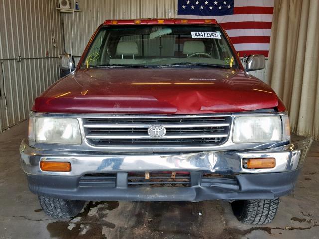 JT4UN22D9V0036825 - 1997 TOYOTA T100 XTRAC RED photo 9