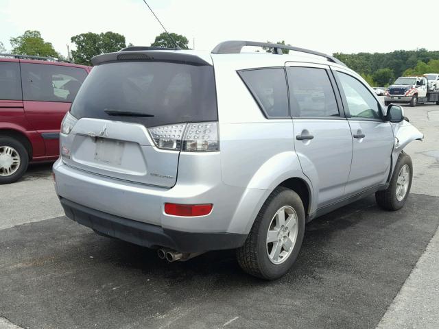 JA4MT31X47U008315 - 2007 MITSUBISHI OUTLANDER SILVER photo 4