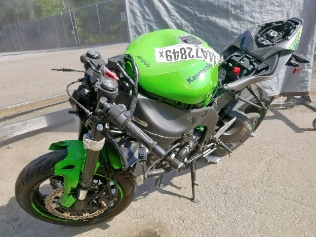 JKBZXJG11KA002205 - 2019 KAWASAKI ZX636 K GREEN photo 2