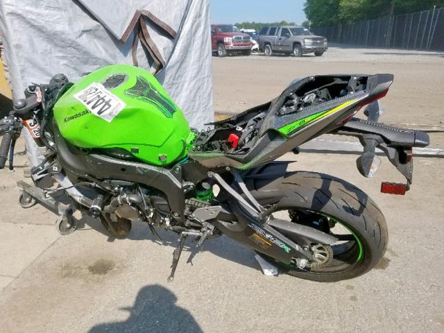 JKBZXJG11KA002205 - 2019 KAWASAKI ZX636 K GREEN photo 3