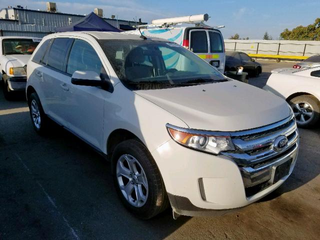 2FMDK3JC6DBC17638 - 2013 FORD EDGE SEL WHITE photo 1