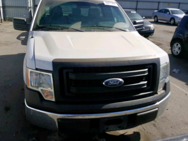 1FTMF1CMXEKE65725 - 2014 FORD F150 WHITE photo 9