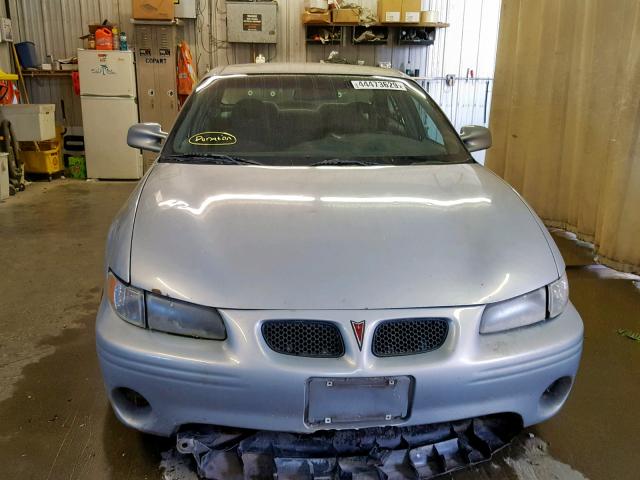 1G2WP52K9YF314972 - 2000 PONTIAC GRAND PRIX SILVER photo 9