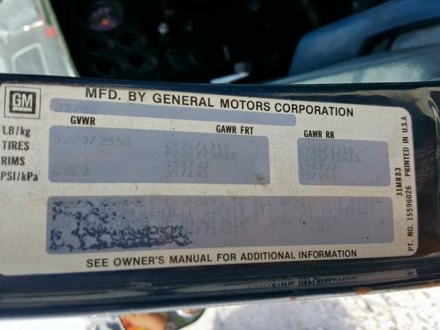 1GTDC14H4GF718575 - 1986 GMC C1500 BLACK photo 10