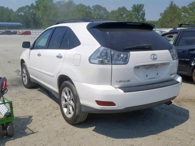 2T2GK31U38C032840 - 2008 LEXUS RX 350 WHITE photo 3