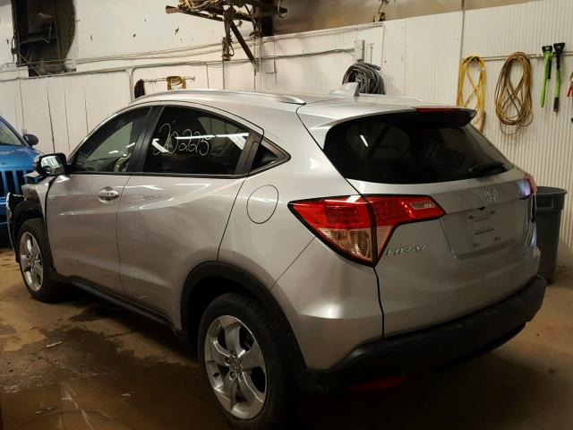 3CZRU6H78GM756239 - 2016 HONDA HR-V EXL SILVER photo 3