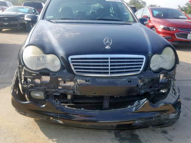 WDBRF61J44F538993 - 2004 MERCEDES-BENZ C 240 BLACK photo 9