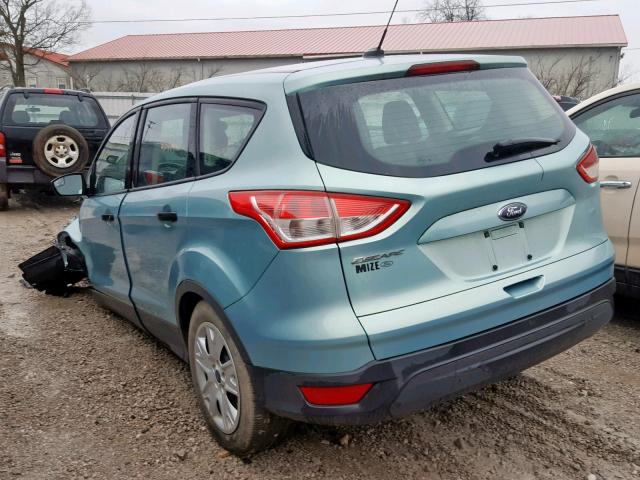 1FMCU0F71DUB89886 - 2013 FORD ESCAPE S TEAL photo 3