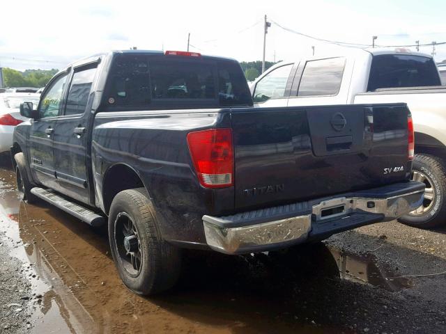 1N6AA0EJ8CN309173 - 2012 NISSAN TITAN S BLACK photo 3