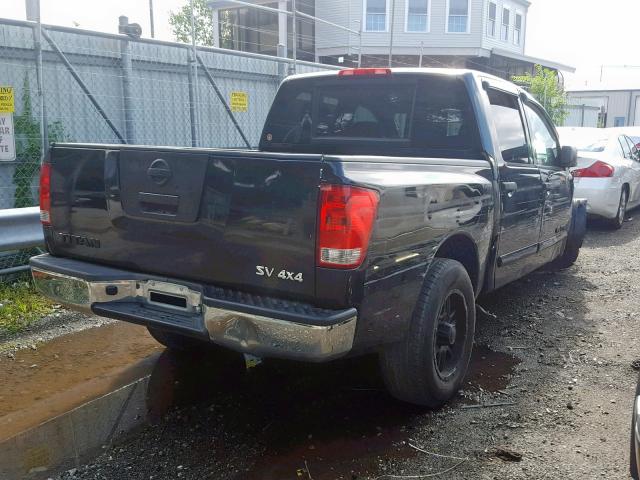 1N6AA0EJ8CN309173 - 2012 NISSAN TITAN S BLACK photo 4