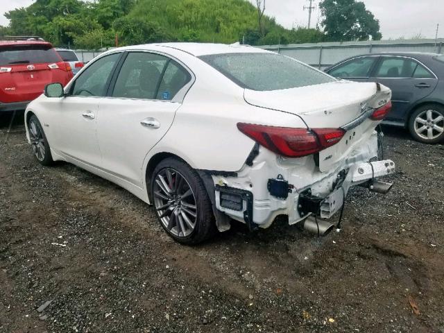 JN1FV7AR2JM700228 - 2018 INFINITI Q50 RED SP WHITE photo 3