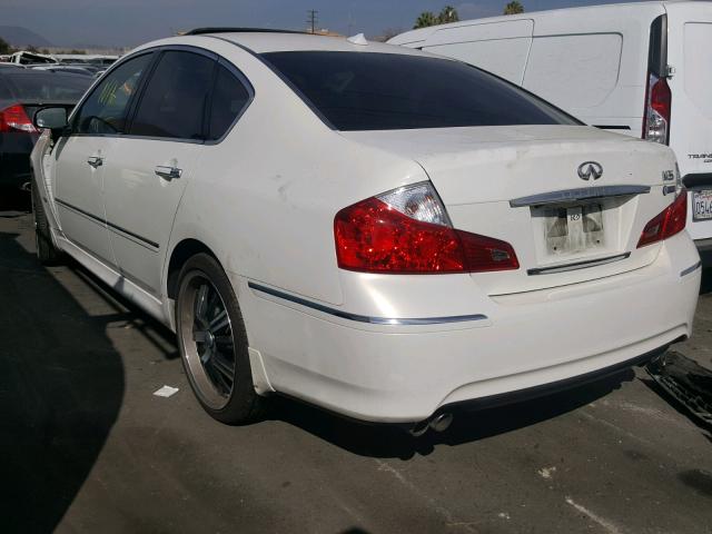 JNKCY01E79M801707 - 2009 INFINITI M35 BASE WHITE photo 3