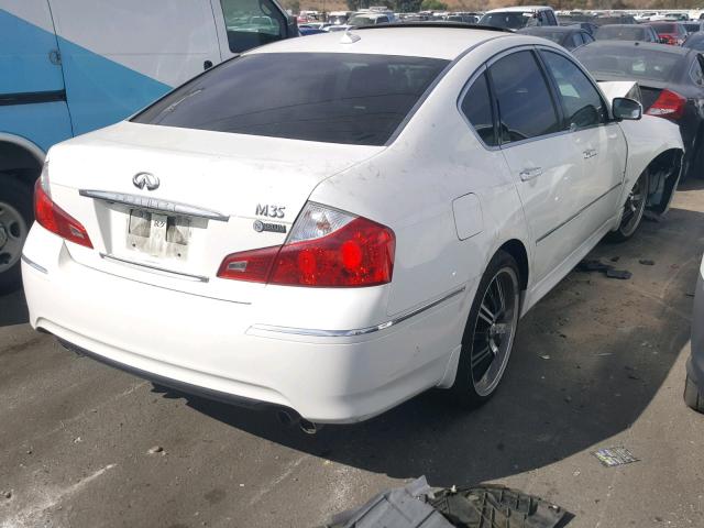 JNKCY01E79M801707 - 2009 INFINITI M35 BASE WHITE photo 4