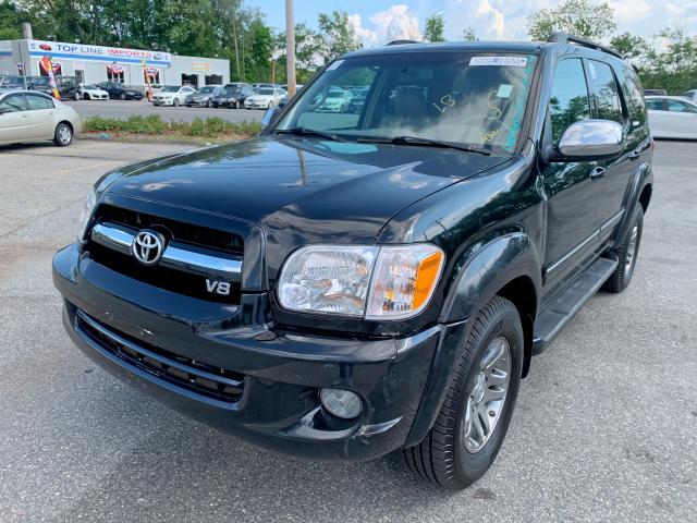 5TDBT48A37S283327 - 2007 TOYOTA SEQUOIA LI BLACK photo 1