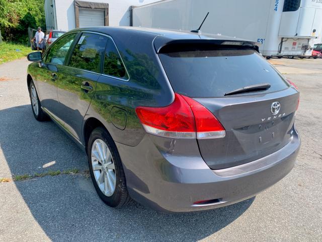 4T3BA3BBXAU012370 - 2010 TOYOTA VENZA GRAY photo 3