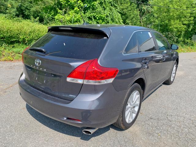 4T3BA3BBXAU012370 - 2010 TOYOTA VENZA GRAY photo 4