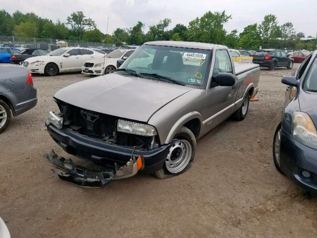 1GCCS14W428173097 - 2002 CHEVROLET S TRUCK S1 GRAY photo 2