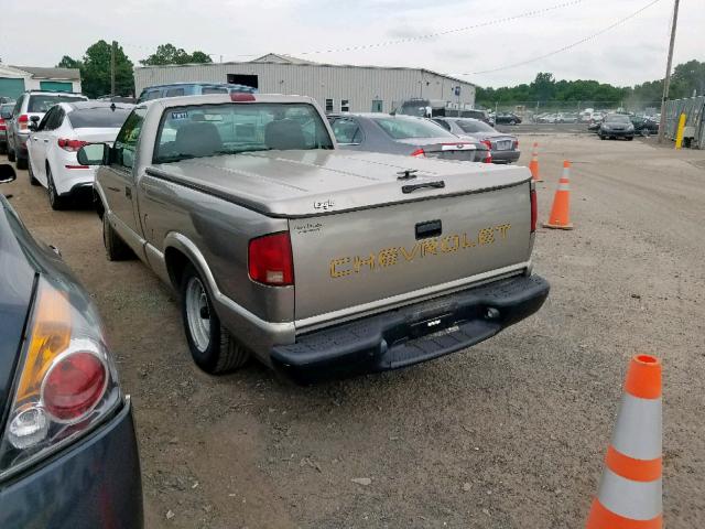 1GCCS14W428173097 - 2002 CHEVROLET S TRUCK S1 GRAY photo 3