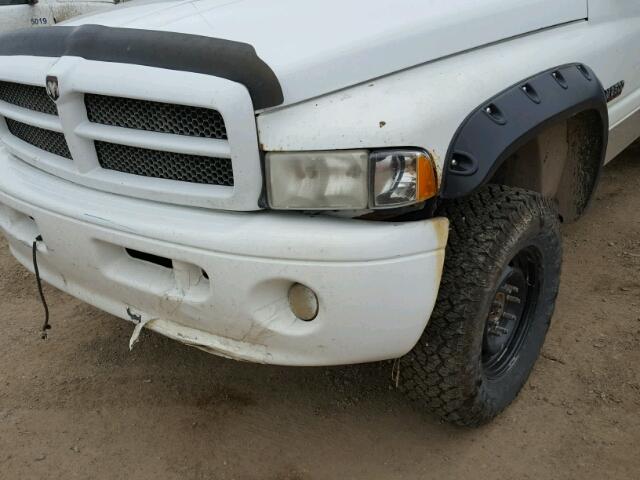 1B7KF23651J518362 - 2001 DODGE RAM 2500 WHITE photo 9