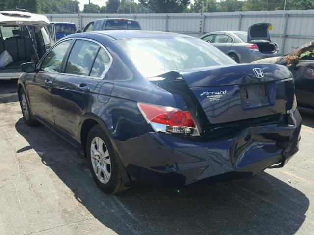 1HGCP26429A040264 - 2009 HONDA ACCORD LXP BLUE photo 3