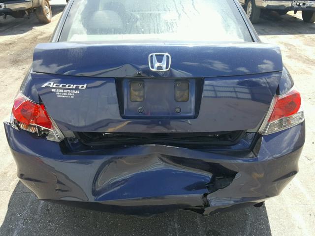 1HGCP26429A040264 - 2009 HONDA ACCORD LXP BLUE photo 9