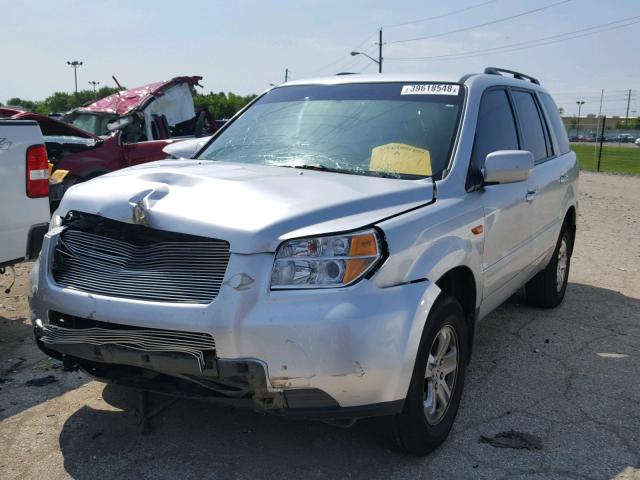 5FNYF18248B002926 - 2008 HONDA PILOT VP SILVER photo 2