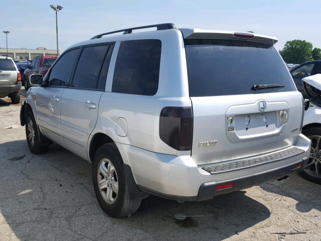 5FNYF18248B002926 - 2008 HONDA PILOT VP SILVER photo 3