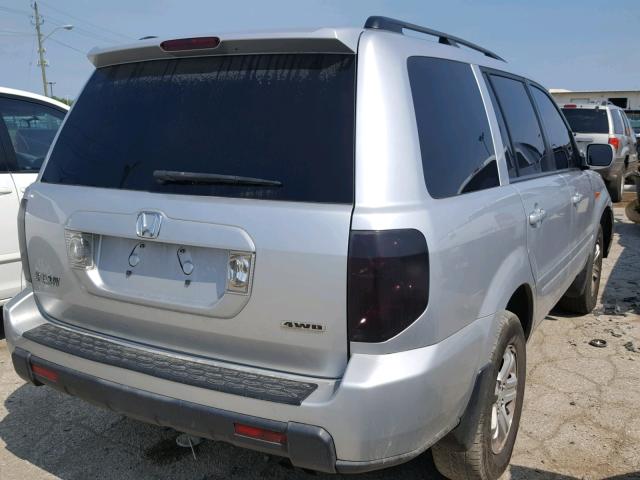 5FNYF18248B002926 - 2008 HONDA PILOT VP SILVER photo 4