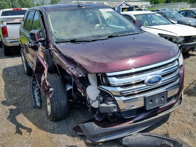 2FMDK4JC5BBA72059 - 2011 FORD EDGE SEL MAROON photo 1