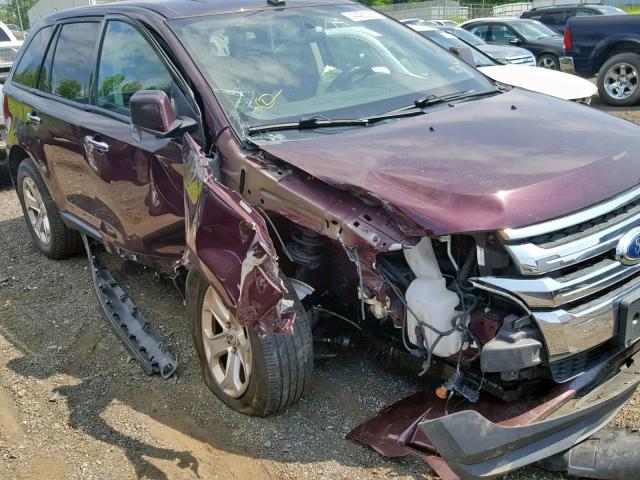 2FMDK4JC5BBA72059 - 2011 FORD EDGE SEL MAROON photo 9