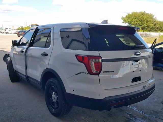 1FM5K8AR4GGA36783 - 2016 FORD EXPLORER P WHITE photo 3