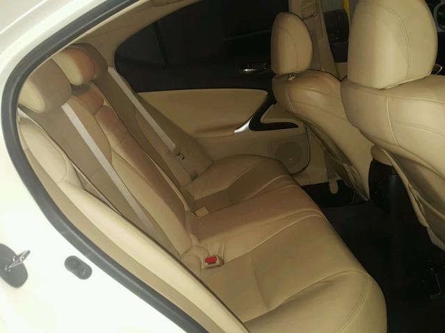 JTHBK262982080193 - 2008 LEXUS IS 250 WHITE photo 6