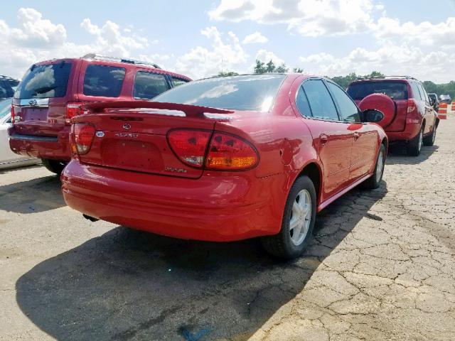 1G3NL52F33C132619 - 2003 OLDSMOBILE ALERO GL RED photo 4