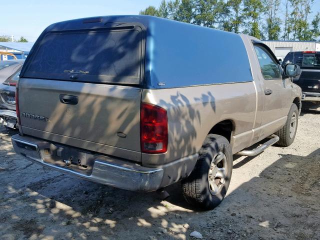 1D7HA16KX2J202510 - 2002 DODGE RAM 1500 BEIGE photo 4