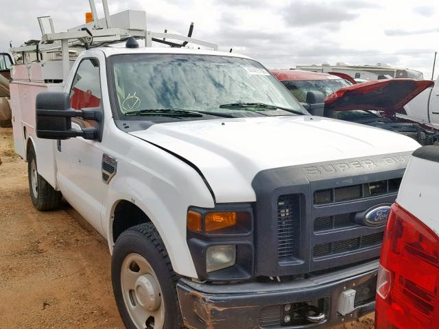 1FD3F30598EE39314 - 2008 FORD F350 SRW S WHITE photo 1