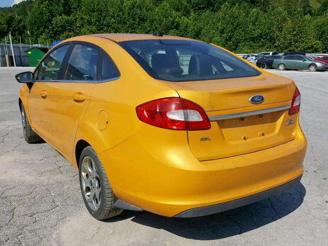 3FADP4CJ1BM108383 - 2011 FORD FIESTA SEL YELLOW photo 3