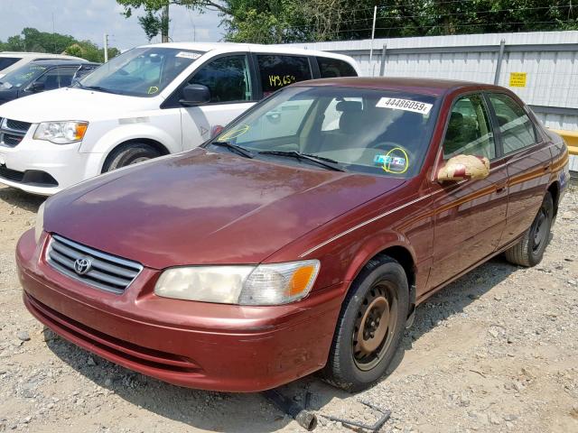 JT2BG22K310546333 - 2001 TOYOTA CAMRY LE A RED photo 2