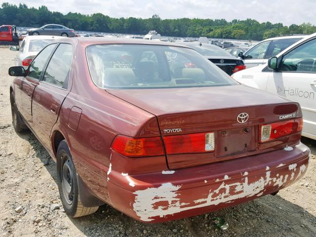 JT2BG22K310546333 - 2001 TOYOTA CAMRY LE A RED photo 3