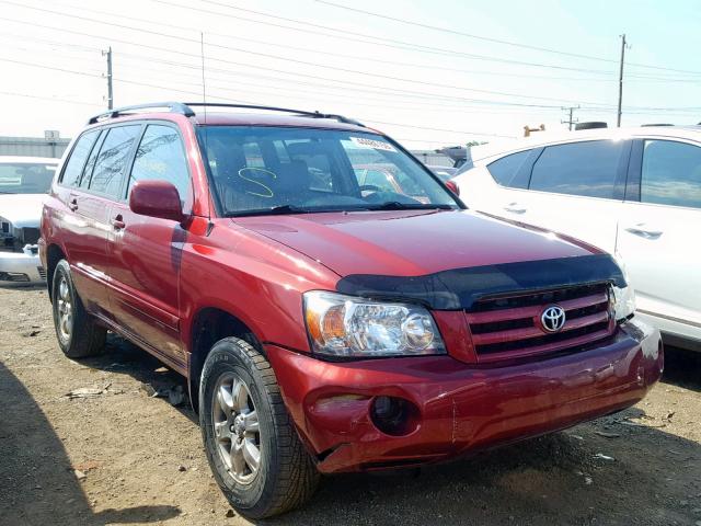 JTEEP21A150122115 - 2005 TOYOTA HIGHLANDER RED photo 1