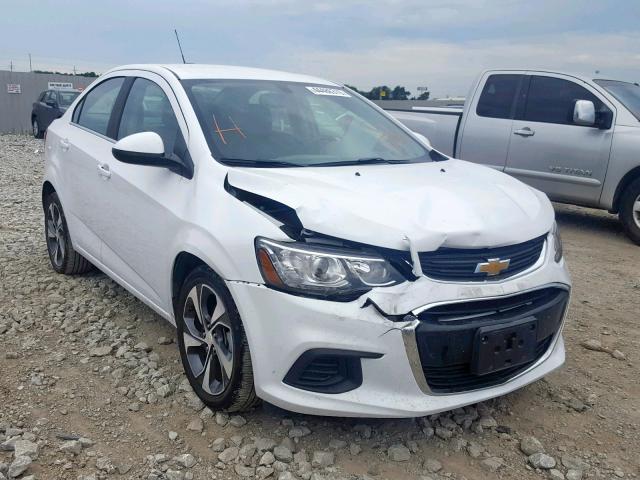 1G1JF5SB8K4123919 - 2019 CHEVROLET SONIC PREM WHITE photo 1