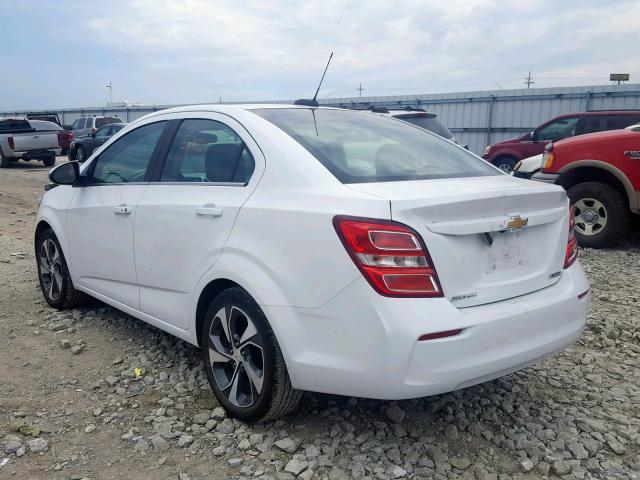 1G1JF5SB8K4123919 - 2019 CHEVROLET SONIC PREM WHITE photo 3