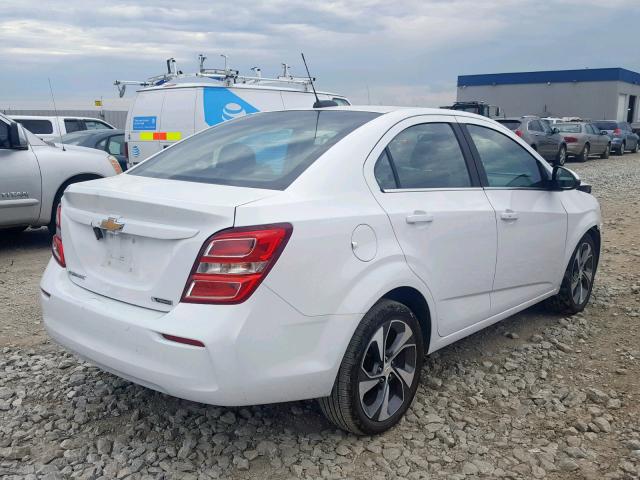 1G1JF5SB8K4123919 - 2019 CHEVROLET SONIC PREM WHITE photo 4