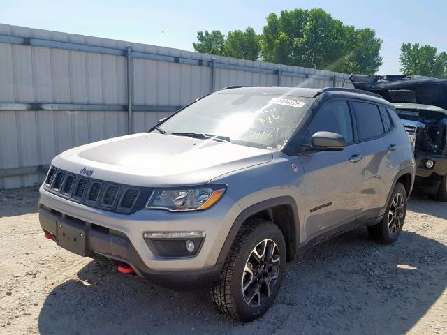 3C4NJDDB8KT740181 - 2019 JEEP COMPASS TR GRAY photo 2