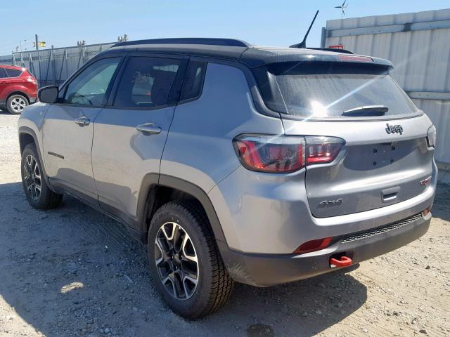 3C4NJDDB8KT740181 - 2019 JEEP COMPASS TR GRAY photo 3