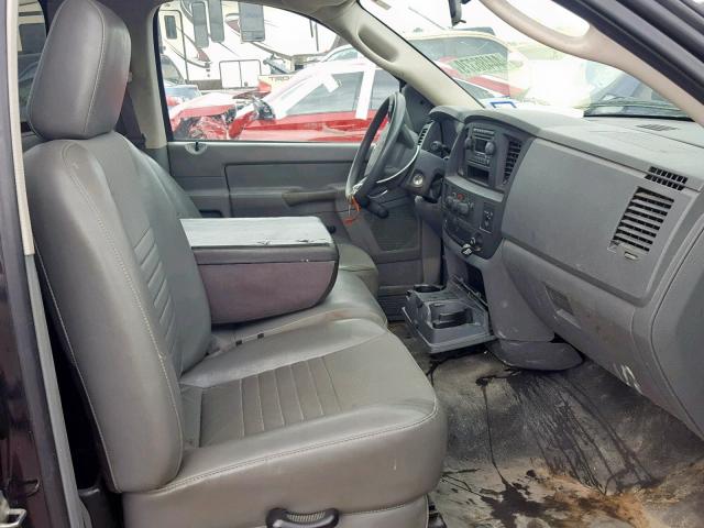 3D7KR26D18G236948 - 2008 DODGE RAM 2500 S შავი ფოტო 5