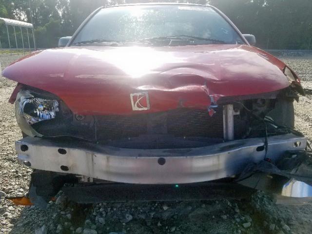 1G8AN15F07Z127937 - 2007 SATURN ION LEVEL RED photo 9