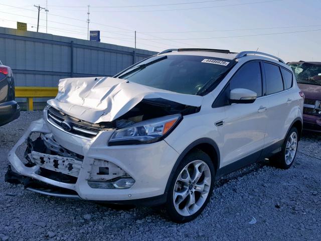 1FMCU9J95EUC50574 - 2014 FORD ESCAPE TIT WHITE photo 2