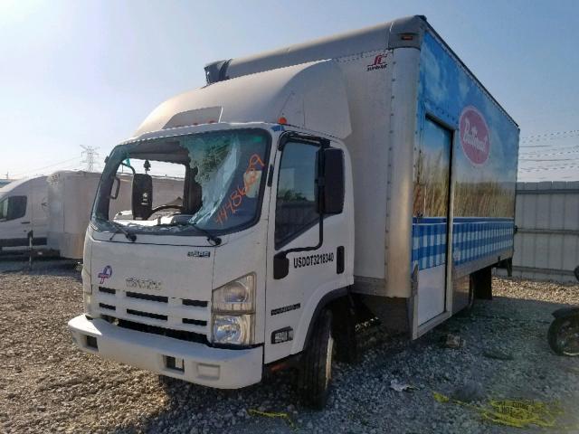 54DC4W1B3DS803220 - 2013 ISUZU NPR HD WHITE photo 2